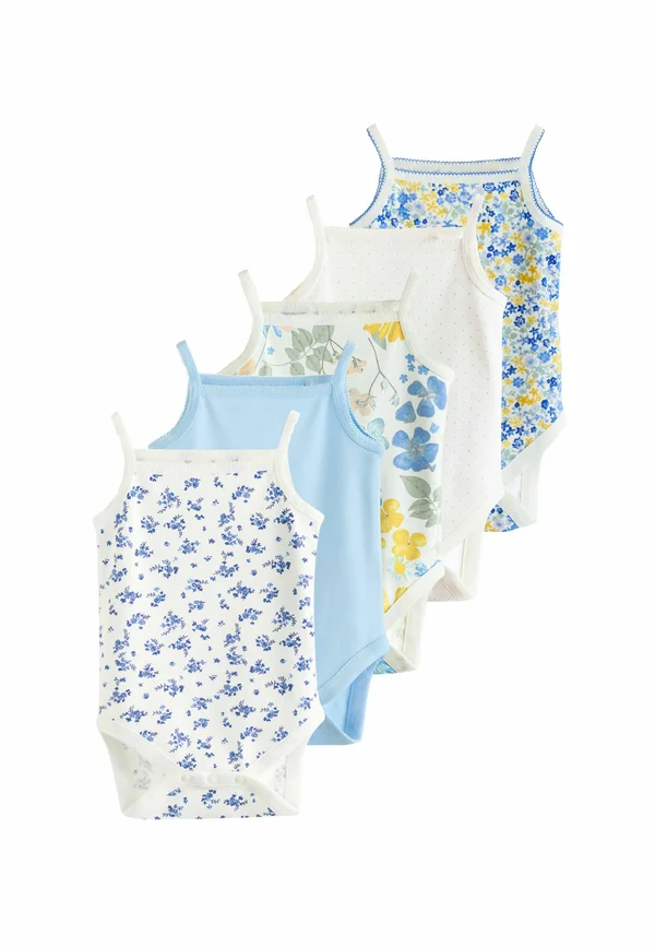 REGULAR FIT - STRAPPY  5 PACK . - Body - blue ditsy