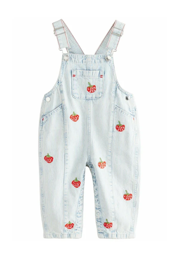 REGULAR FIT - STRAWBERRY EMBELLISHED - Latzhose - stripe