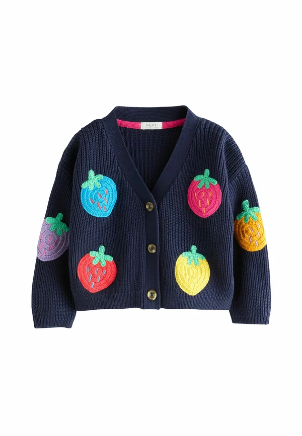 REGULAR FIT - STRAWBERRY V-NECK   - Strickjacke - navy