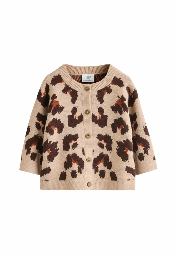 REGULAR FIT  - Strickjacke - brown leopard