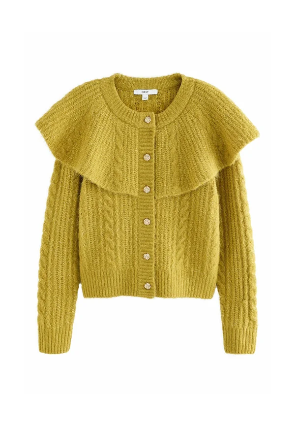 REGULAR FIT - Strickjacke - citrine yellow
