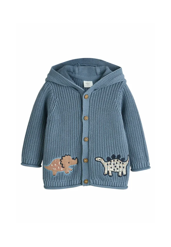 REGULAR FIT   - Strickjacke - navy dinosaur print embroidered