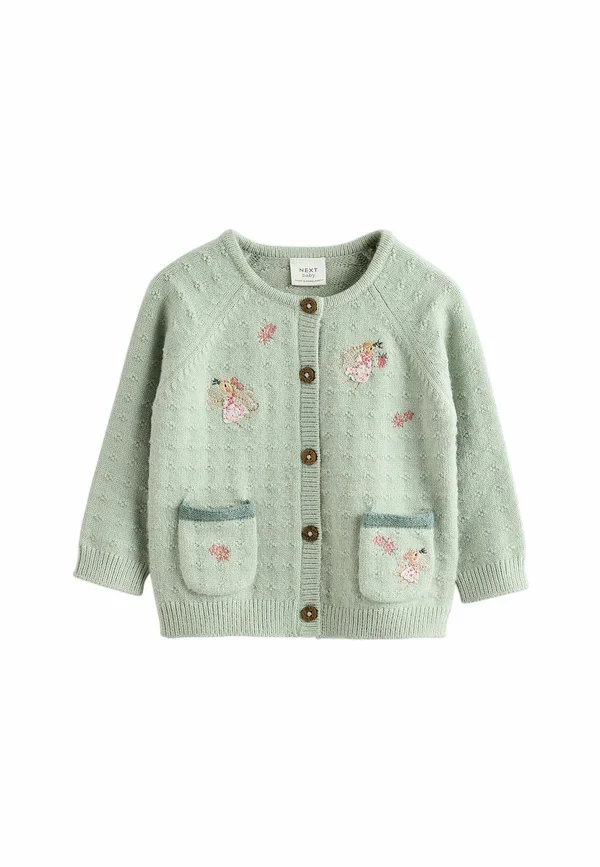 REGULAR FIT - Strickjacke - sage green fairy embroidered
