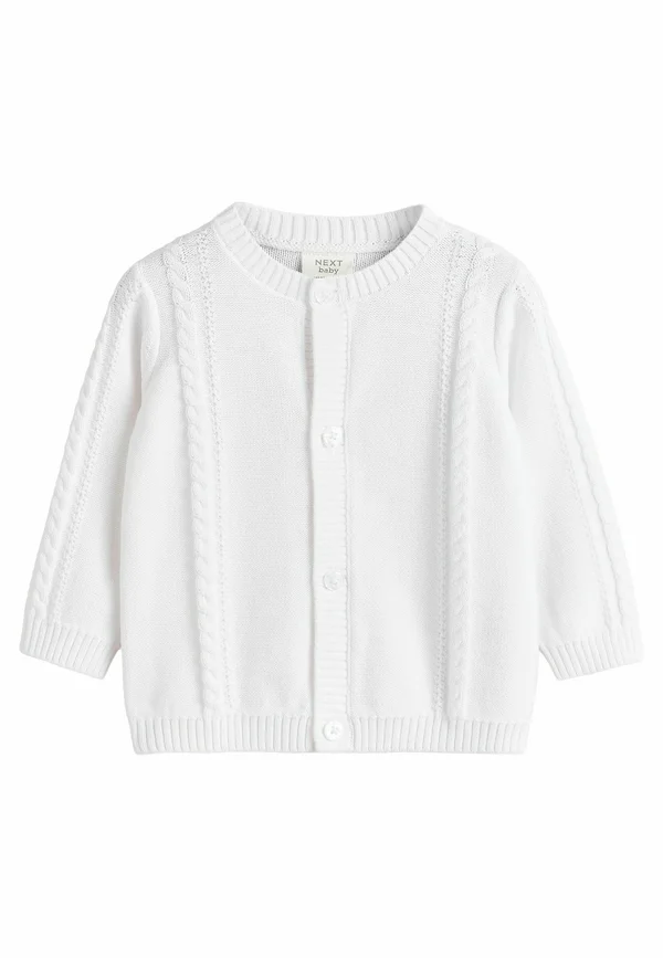 REGULAR FIT - Strickjacke - white