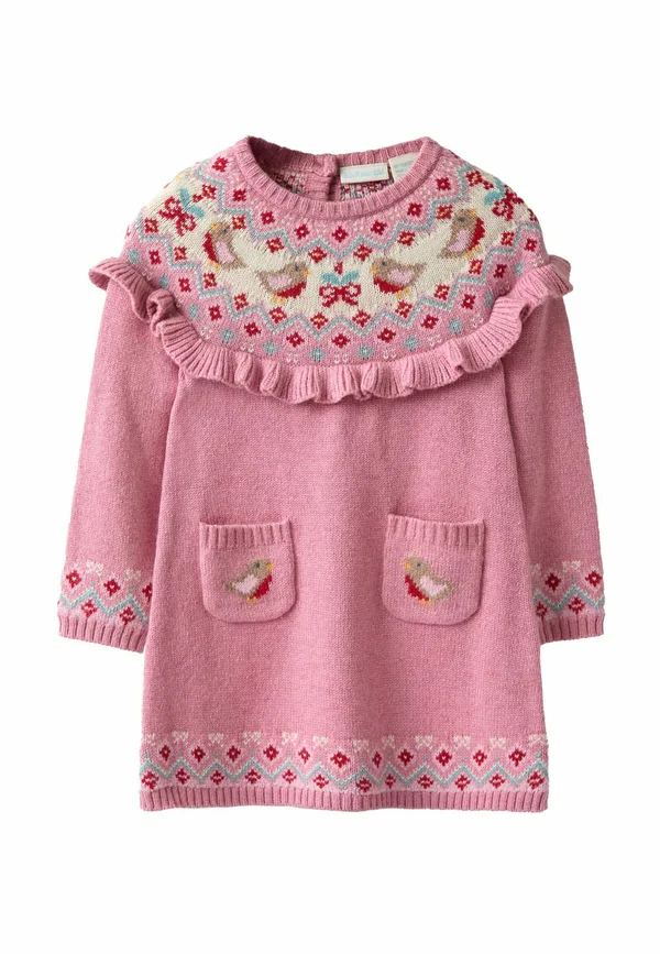 REGULAR FIT  - Strickkleid - pink robin