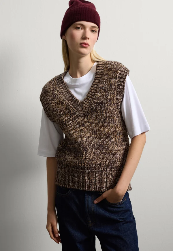 REGULAR FIT - Strickpullover - antelope brown