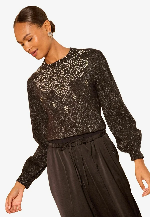 REGULAR FIT  - Strickpullover - black