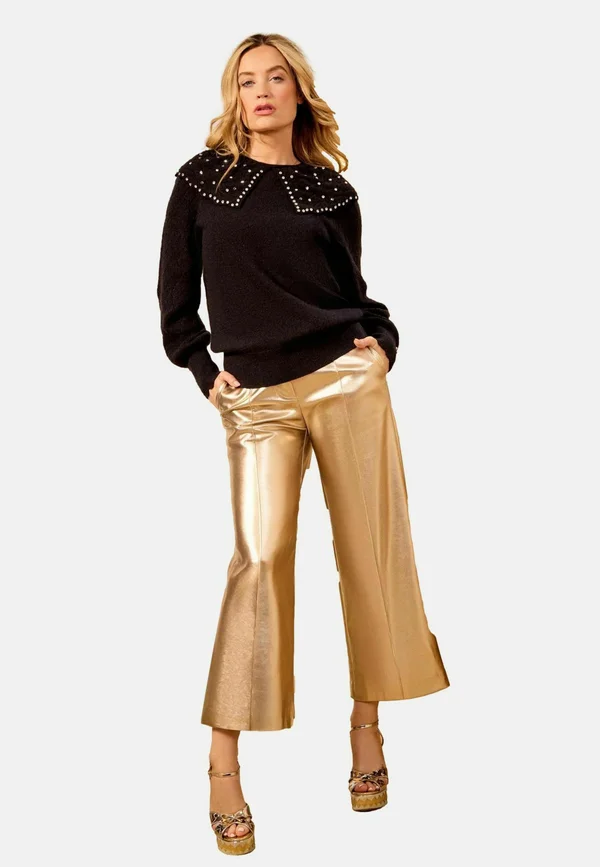 REGULAR FIT - Strickpullover - black