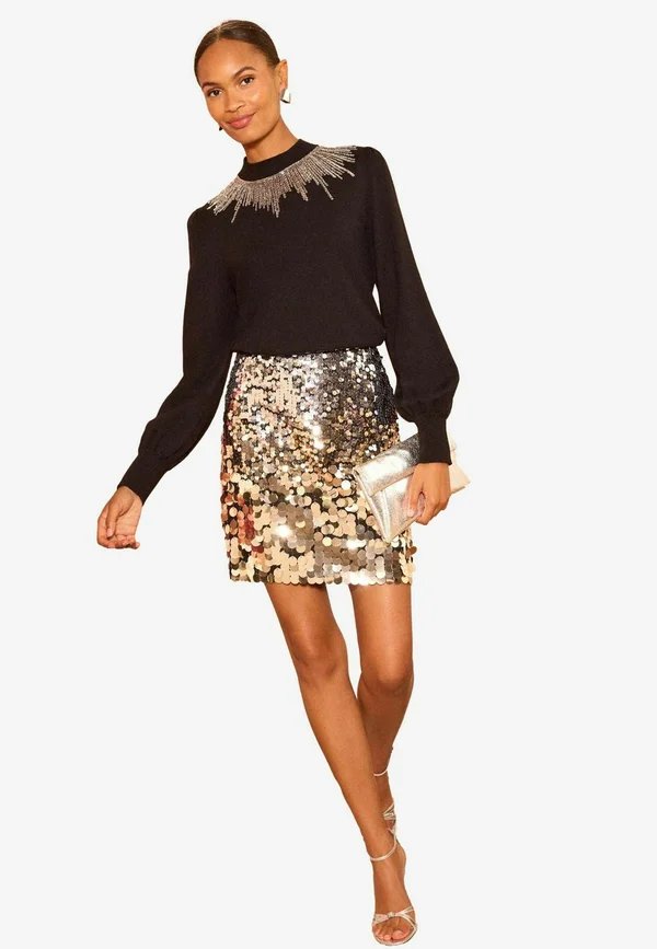 REGULAR FIT  - Strickpullover - black