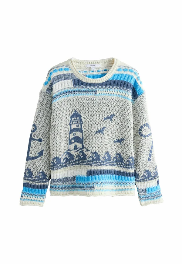 REGULAR FIT  - Strickpullover - blue chambray lighthouse