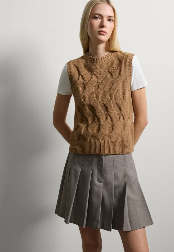 REGULAR FIT - Strickpullover - camel