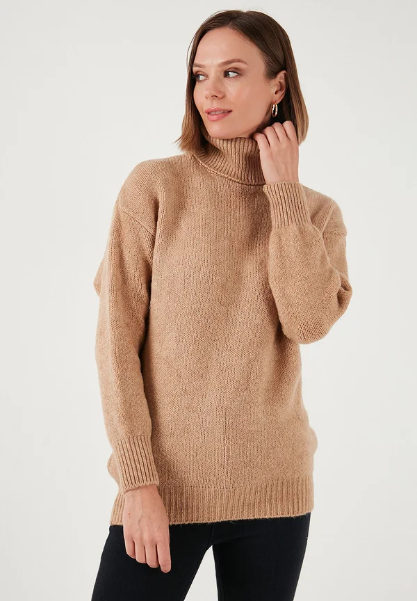 REGULAR FIT - Strickpullover - camel