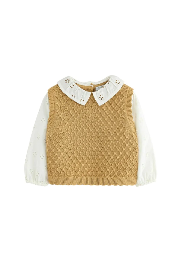 REGULAR FIT - Strickpullover - ecru