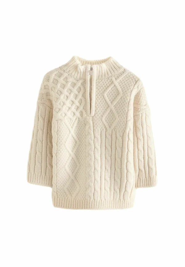REGULAR FIT - Strickpullover - ecru