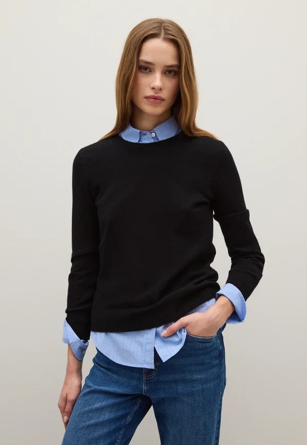 REGULAR FIT - Strickpullover - gunmetal