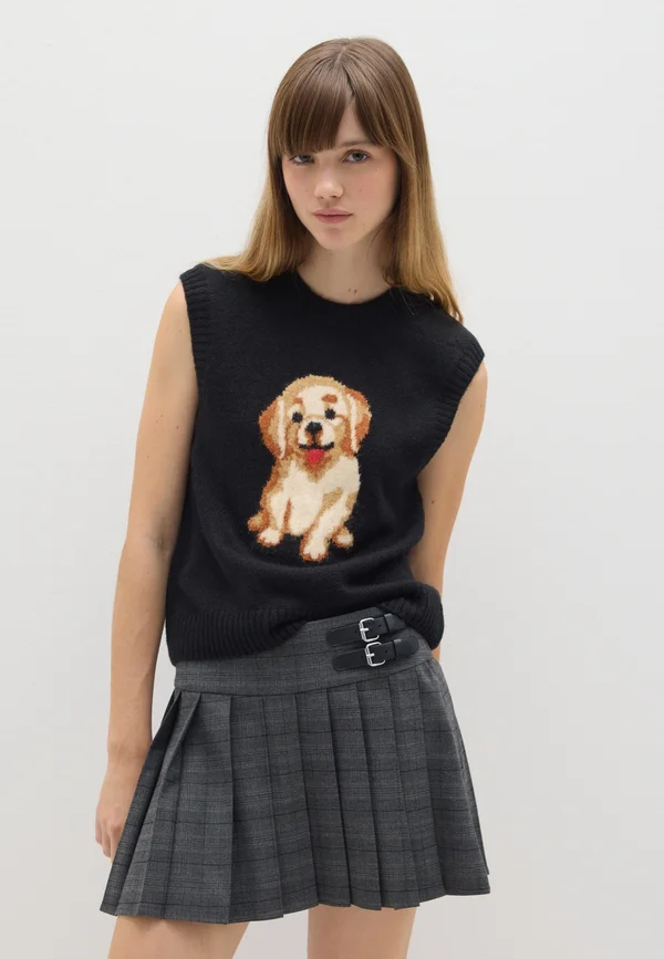 REGULAR FIT - Strickpullover - gunmetal