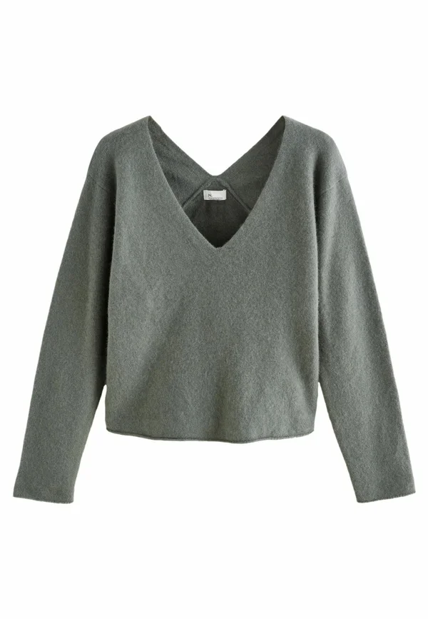 REGULAR FIT  - Strickpullover - khaki green