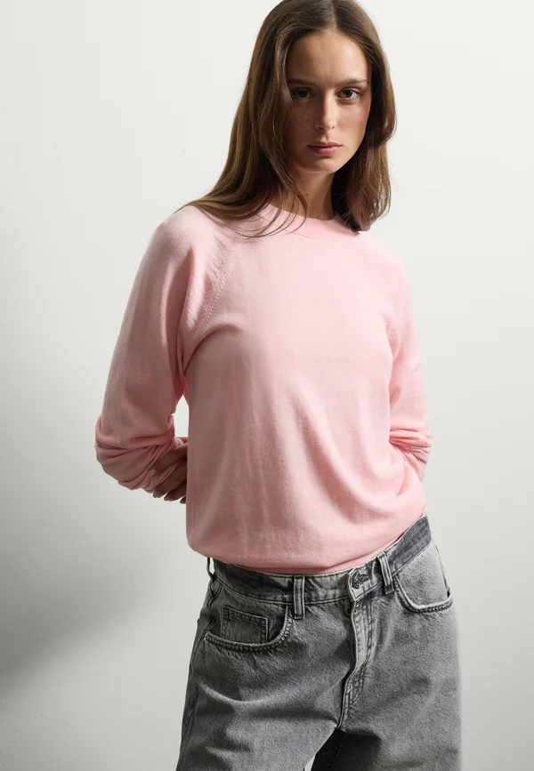 REGULAR FIT - Strickpullover - light pink