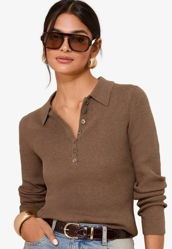 REGULAR FIT - Strickpullover - neutral