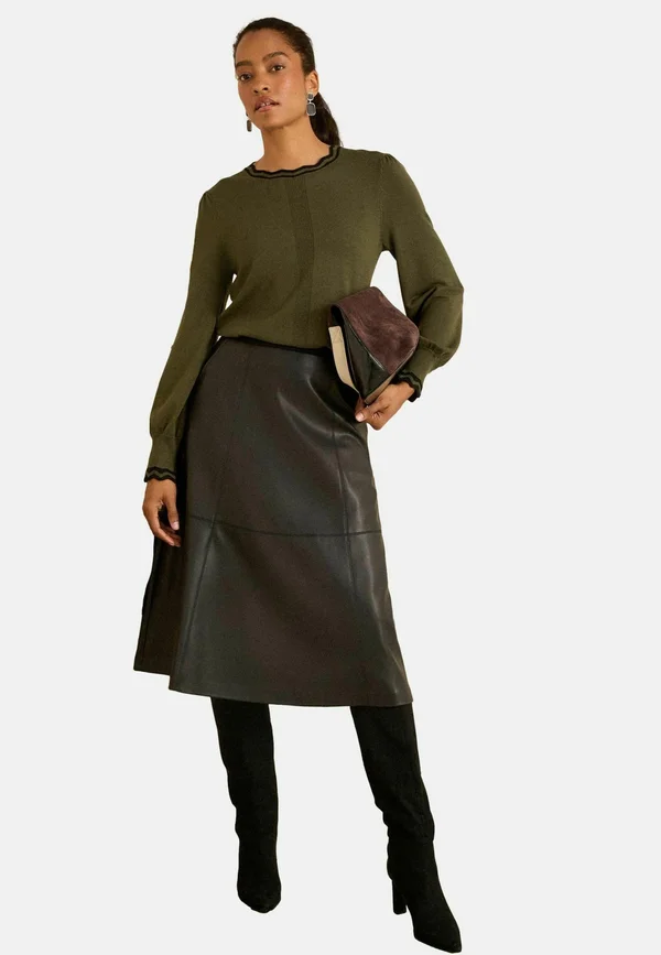 REGULAR FIT - Strickpullover - olive green