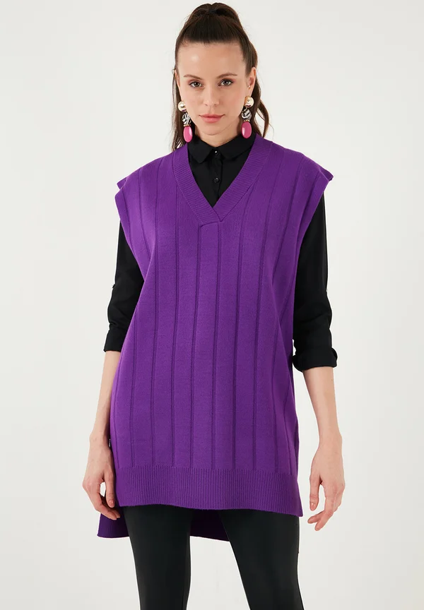 REGULAR FIT - Strickpullover - purple