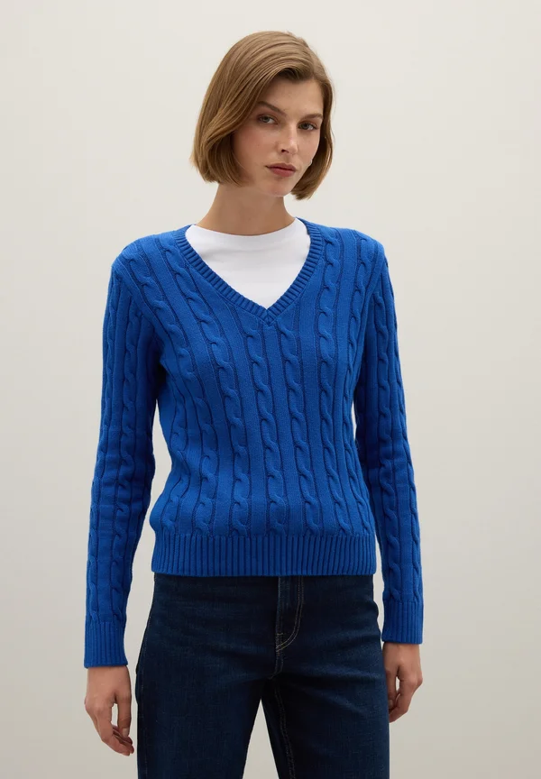REGULAR FIT - Strickpullover - royal blue