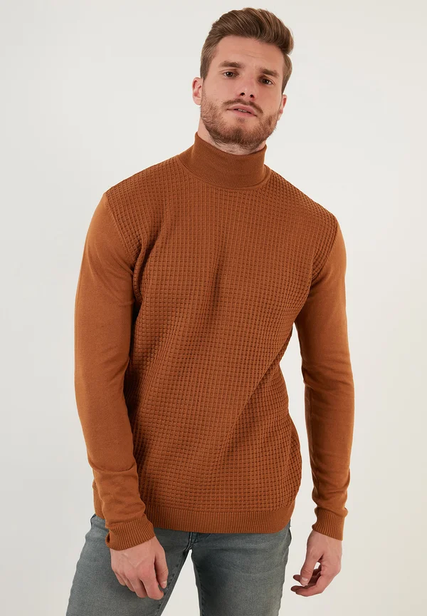 REGULAR FIT - Strickpullover - snuff