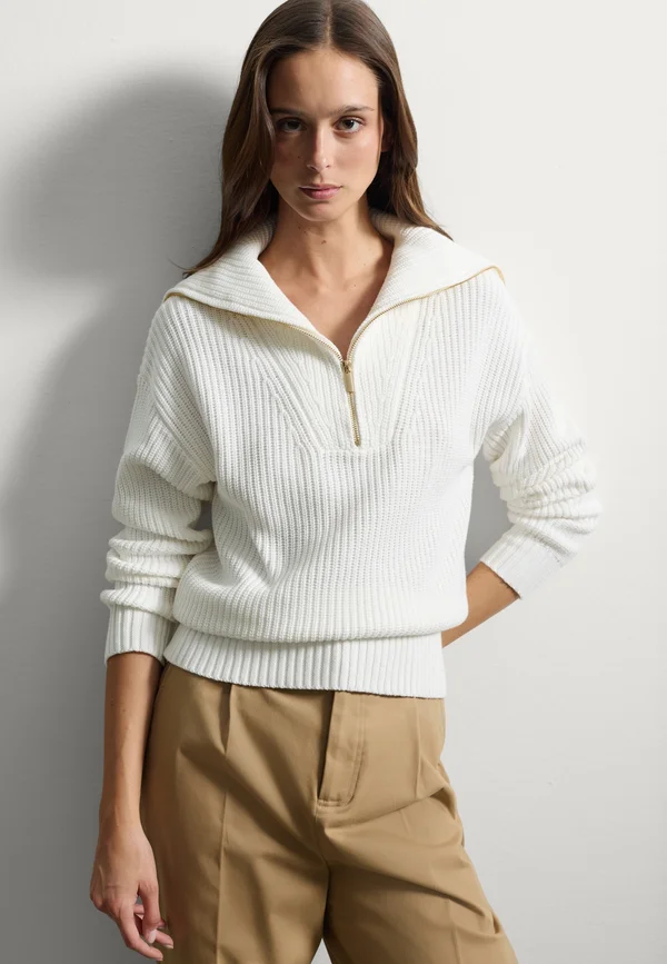 REGULAR FIT  - Strickpullover - white