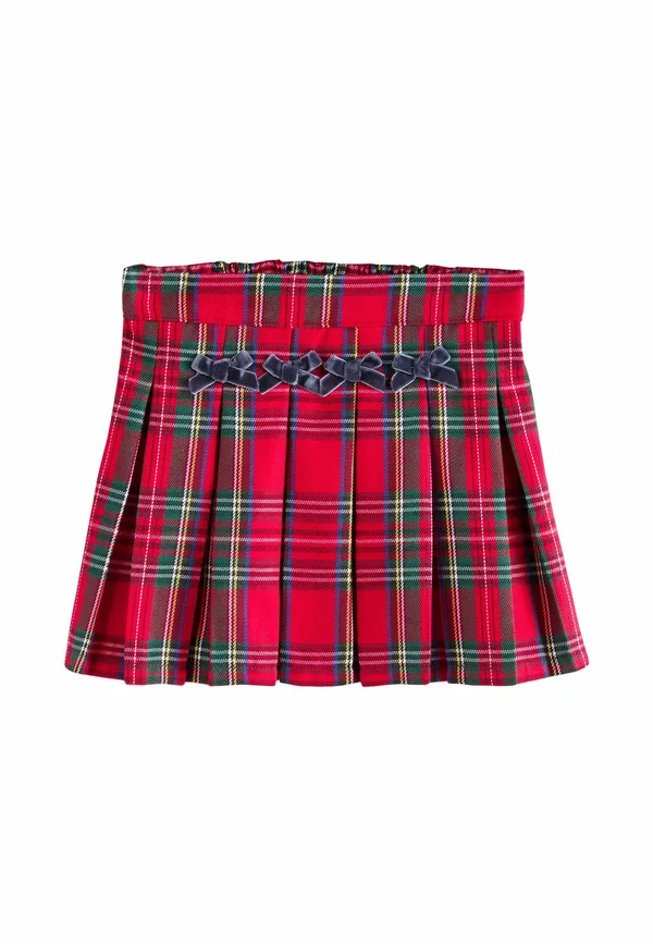 REGULAR FIT - TARTAN BOW - A-Linien-Rock - red
