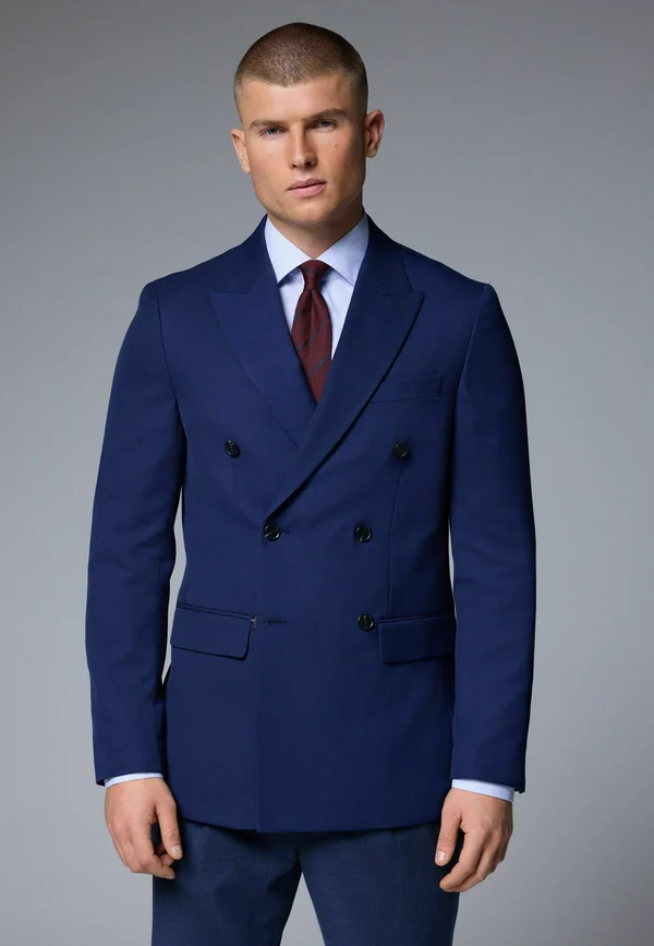 REGULAR FIT - TEXTURED - Anzugsakko - bright blue
