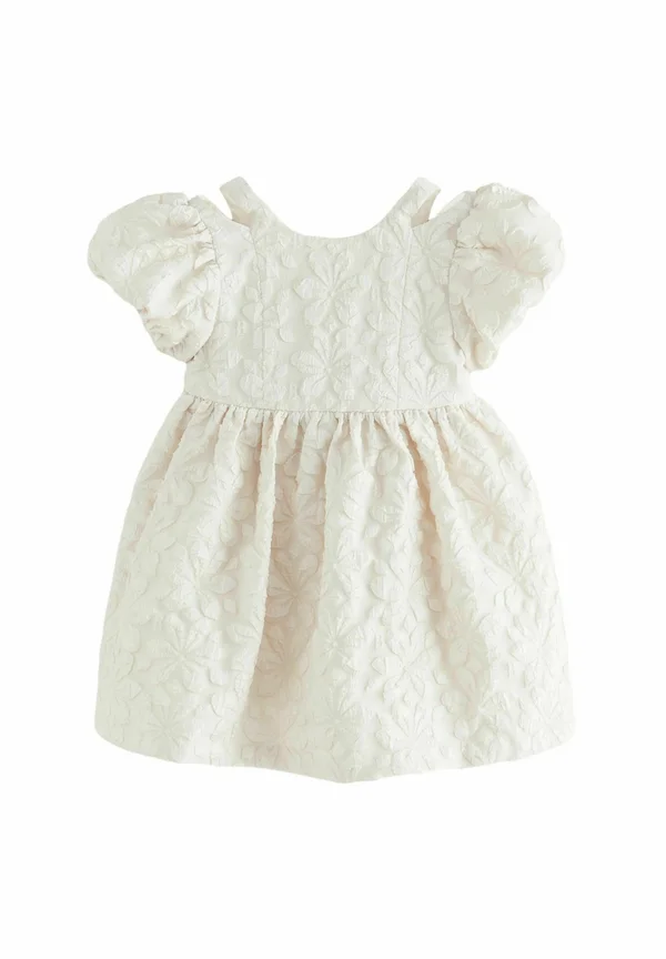 REGULAR FIT - TEXTURED CLOQUE BOW BACK  - Cocktailkleid/festliches Kleid - cream