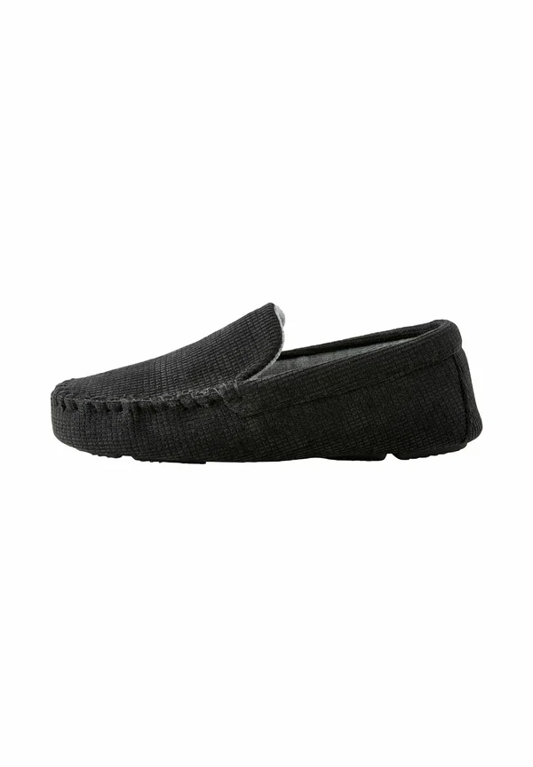 REGULAR FIT - TEXTURED  - Mokassin - black