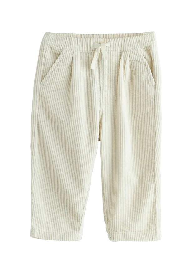 REGULAR FIT - TEXTURED PULL ON - Stoffhose - ecru