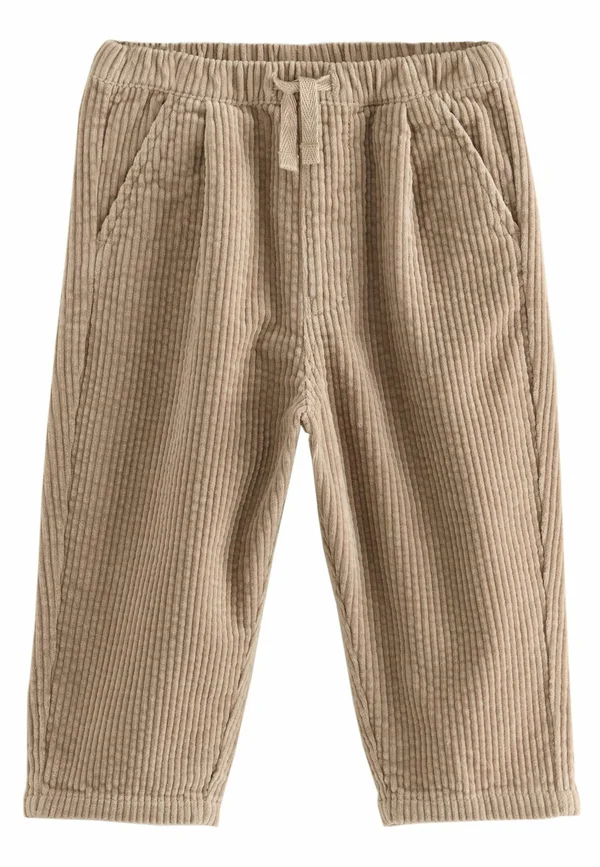 REGULAR FIT - TEXTURED PULL ON - Stoffhose - stone
