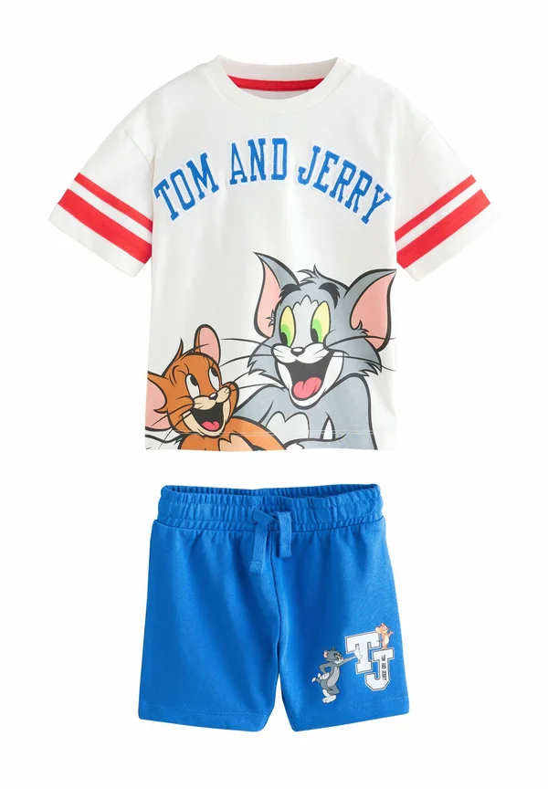 REGULAR FIT - TOM AND JERRY SHORT SLEEVE BACK SET - Jogginghose - ecru blue