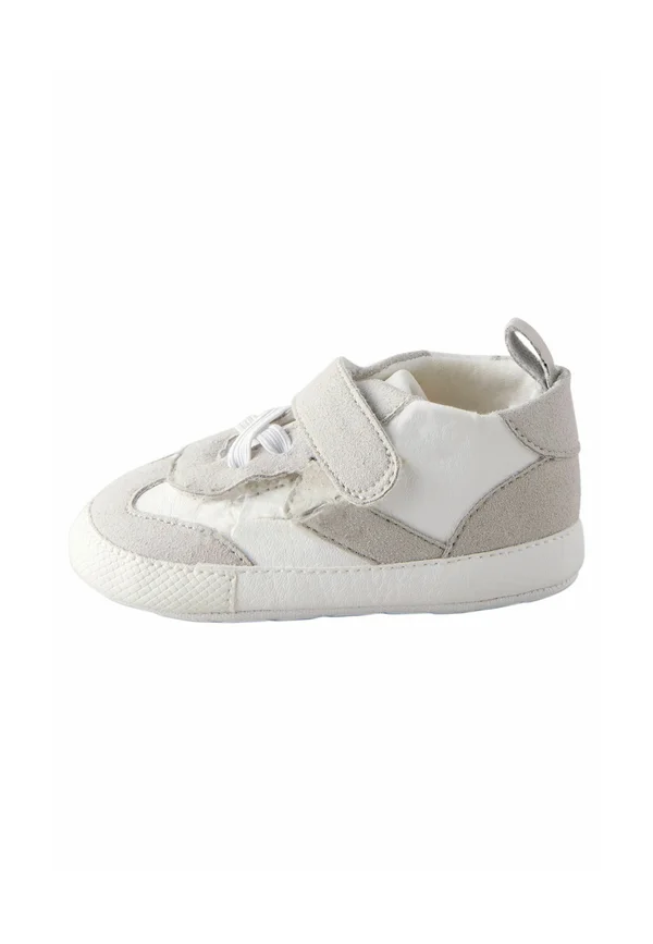 REGULAR FIT - TOUCH FASTENING ELASTIC LACE CHEVRON  - Sneaker low - white grey