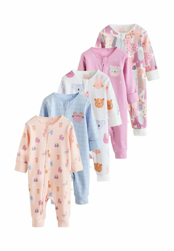 REGULAR FIT - TWO WAY ZIP 5 PACK - Pyjama - pink animal character