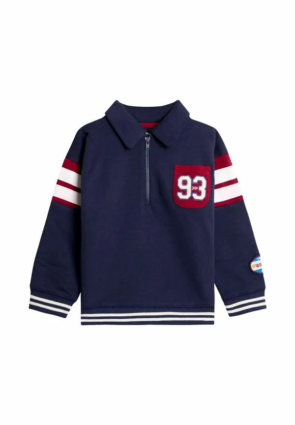 REGULAR FIT - VARSITY HALF-ZIP - Langarmshirt - blue