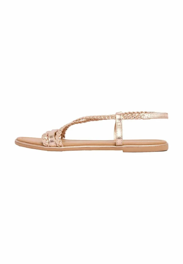 REGULAR FIT WEAVE PLAIT  - Riemensandalette - rose gold