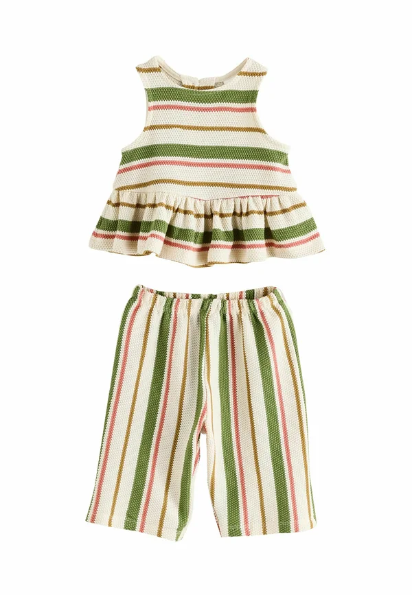REGULAR FIT -  WIDE SET  - Bluse - green pink stripe