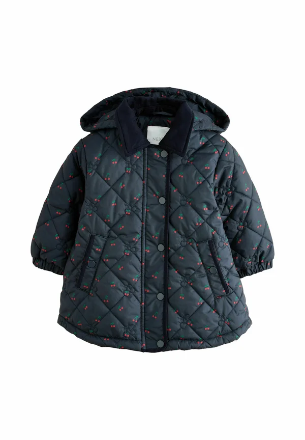 REGULAR FIT WITH COLLAR - Wintermantel - navy cherry