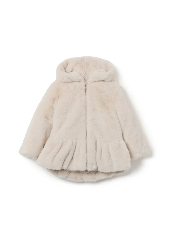 REGULAR FIT WITH HOOD - Winterjacke - light beige