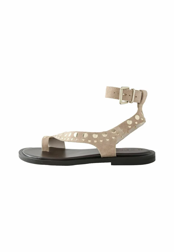 REGULAR FIT  - Zehentrenner - neutral suede