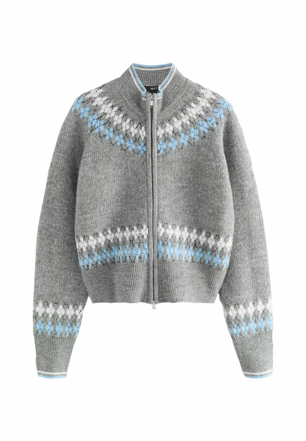 REGULAR FIT ZIP UP  - Bomberjacke - grey multi argyle
