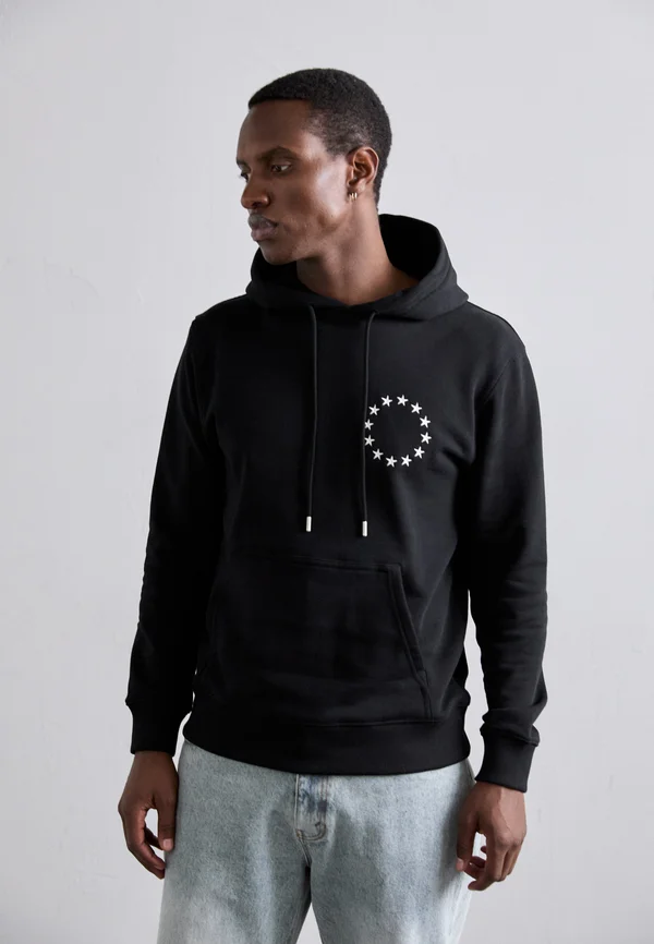 REGULAR HOODIE EUROPA - Sweatshirt - black