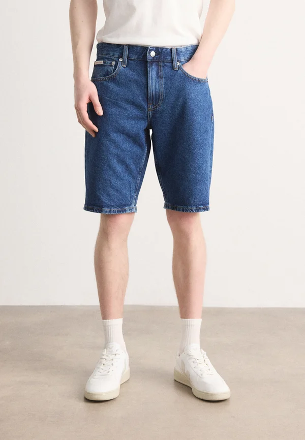 REGULAR - Jeans Shorts - denim dark