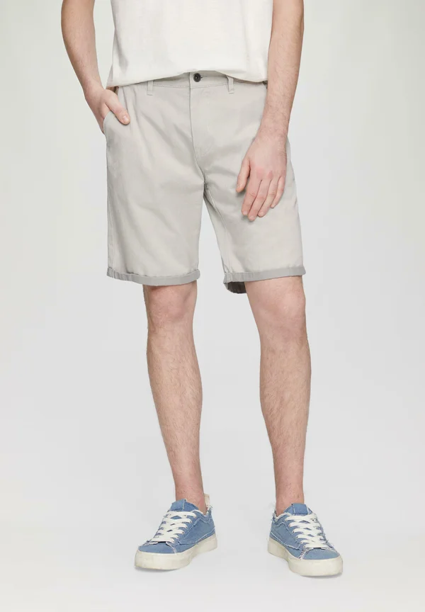 REGULAR - Jeans Shorts - wollweiß