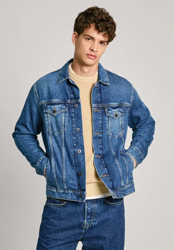 REGULAR - Jeansjacke - denim