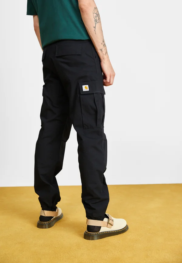 REGULAR PANT - Cargohose - black