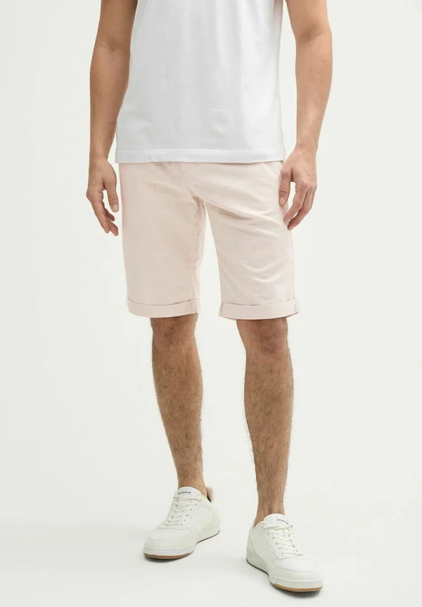 REGULAR - Shorts - silver ecru chambray